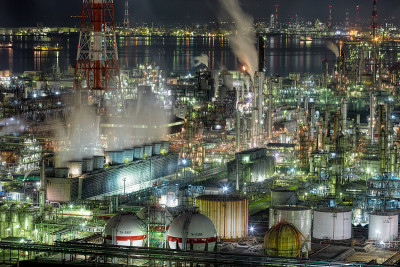 yokkaichi市植物夜景
