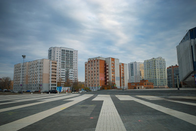 奔扎城市建筑背景