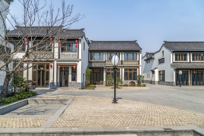 南京老城门东侧古建筑及街景