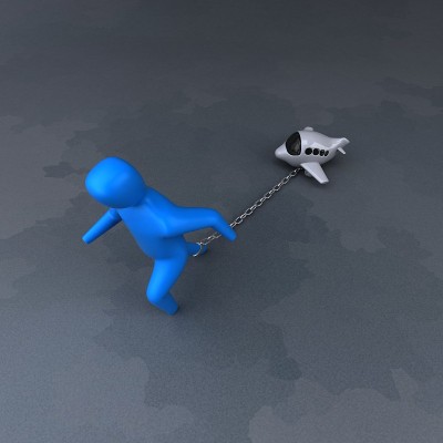 负担符号- 3D插图