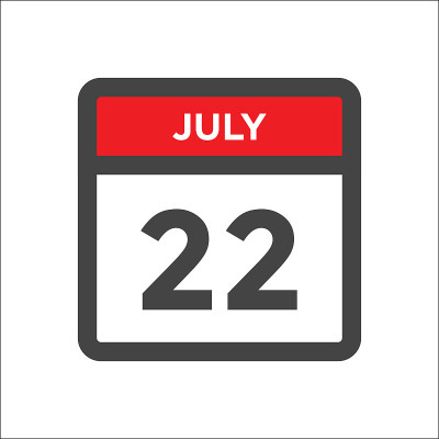 7月22日日历图标与日的月
