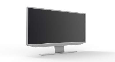 灰色灰色银色金属铁反光3D电视液晶
