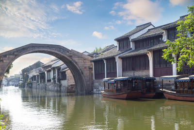 中国江南古镇的风景