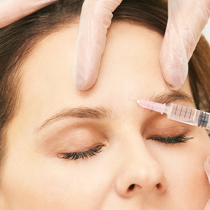 Prp plasma treatment. Facial rich cosmetology inje