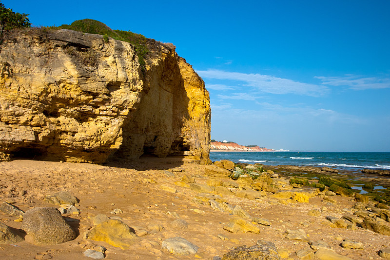 Praia de Falesia, Algarve，葡萄牙。