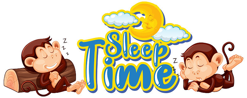 用单词睡眠时间和猴子睡眠来标记模板