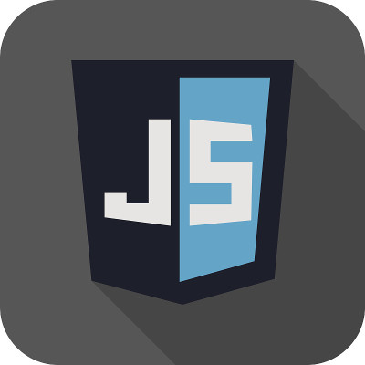 矢量图的深蓝色盾与javascript线上