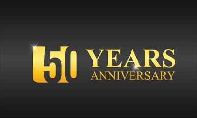 黄金50周年庆典模板