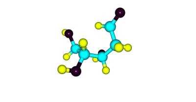 脱氧核糖分子结构孤立于白色上