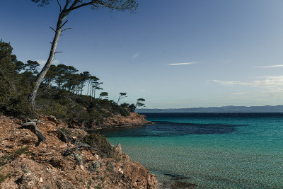 在地中海的Porquerolles