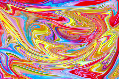 抽象彩虹大理石效果背景插图
