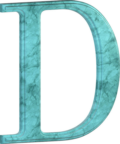 3D蓝色大理石字体