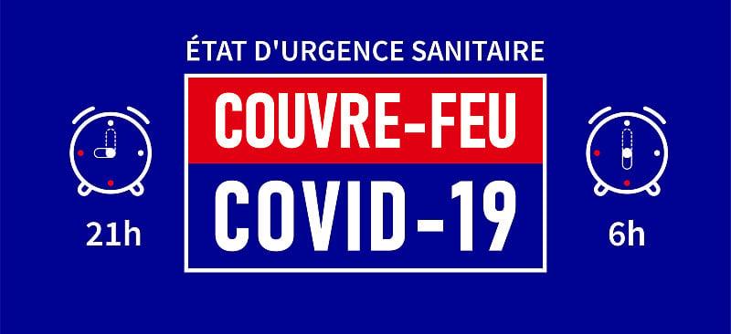 Etat d'urgence sanitaire, Couvre-feu: State of hea