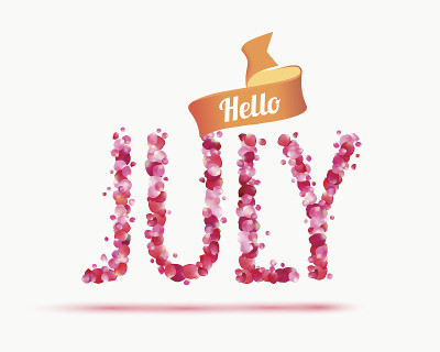 你好,7月。我的碑文是粉红色的玫瑰花瓣