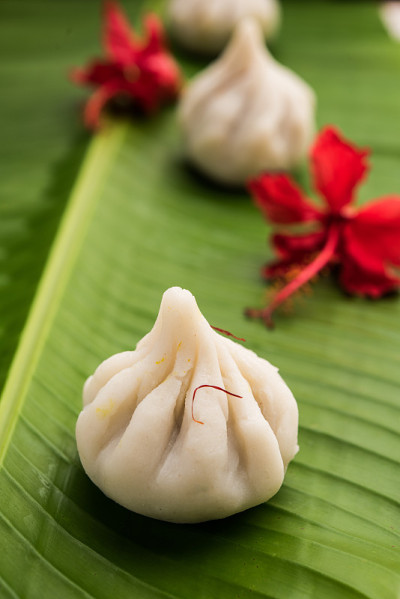 Ukdiche Modak -印度马哈拉施特拉邦Ganapati, Ganesh Puja期间制作的