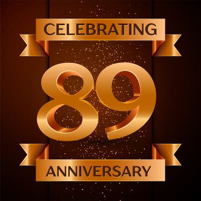 Realistic Eighty nine Years Anniversary Celebratio