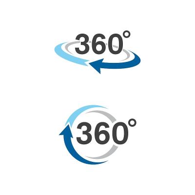 360圆矢量图标设计插图