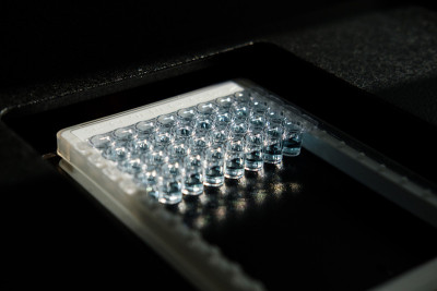 用于科学研究实验室实验的实验室塑料试管。关闭了。遏制COVID-19, 2019-nCoV新型冠状病