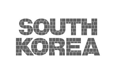 照片拼贴框架模板在韩国字母。