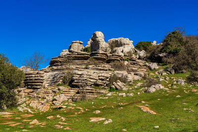 El Torcal de Antequera, Andalusia, Spain，在Antequer