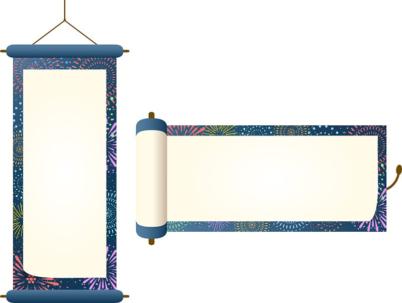 Japanese traditional scroll for interior decoratio