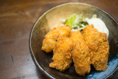 日本料理，油炸牡蛎