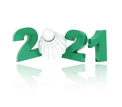 羽毛球2021设计与白色