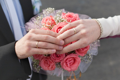 婚礼的手