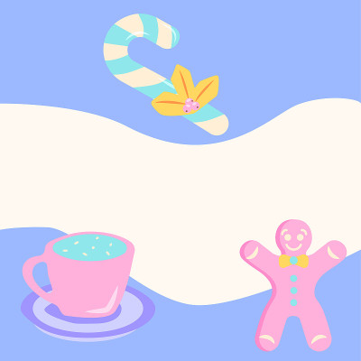 节日圣诞节对待社交媒体feed的帖子模板
