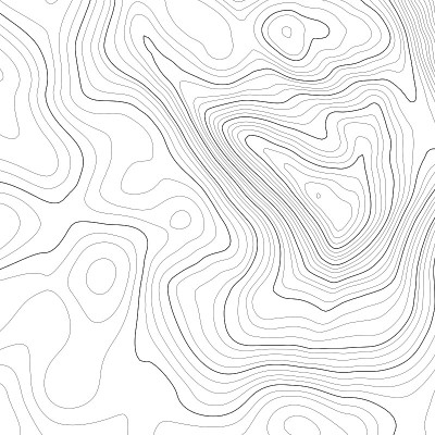 矢量等高线地形图背景。地形图和地理网格抽象背景图。经营理念。矢量图