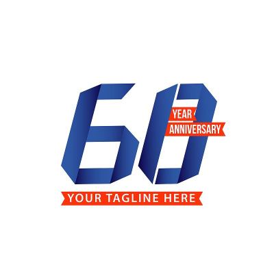 60周年矢量模板设计
