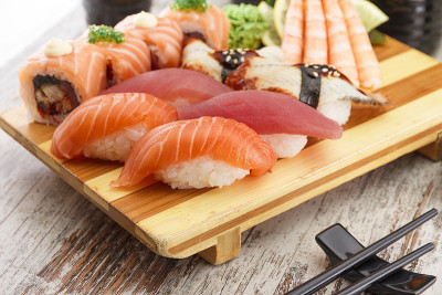 日本料理。寿司。