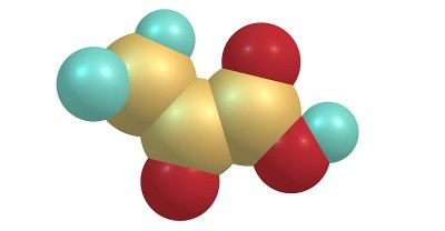 丙酮酸分子结构孤立于白色
