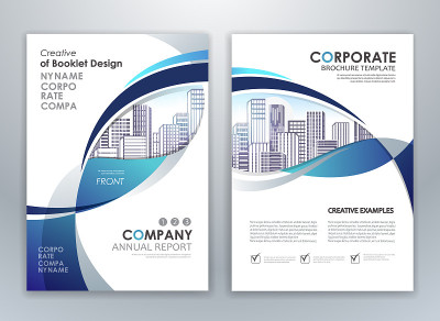 Corporate identity template brochure