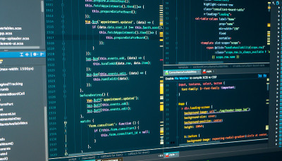 HTML web代码。标记。Javascript编程代码。用于软件开发的脚本语言