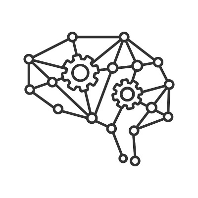 Deep learning AI icon