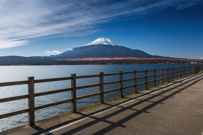 山中湖和日本富士山
