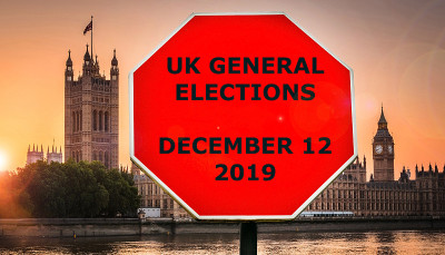 英国大选将于2019年12月12日举行，背景是伦敦议会大厦