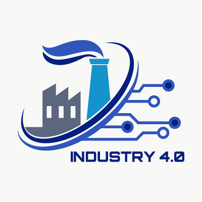 Industry 4.0 Concept Business Control or Logo