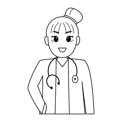 孤立的女医生