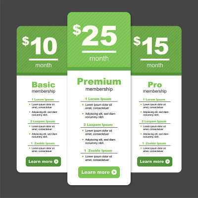 Premium Pricing and Membership Graphic w Different