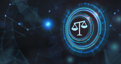 商业、技术、互联网和网络概念。劳动法律律师。