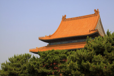 琉璃瓦屋面，中国古代建筑景观