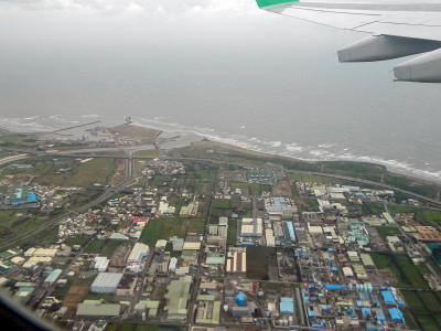 从台湾飞机的视角来到泰国