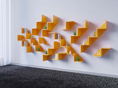 模拟海报，潮人，3d插图现实，渲染，房间，斯堪的纳维亚，工作室，风格，模板
