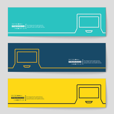 Concept vector banner background