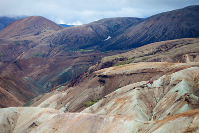 火山景观- landmanalaugar，冰岛