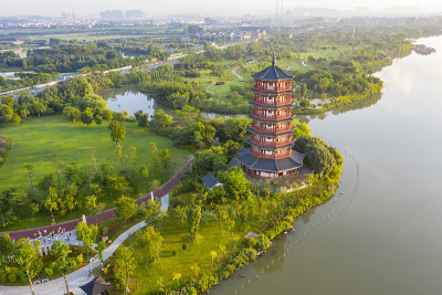 中国广东省东莞市华阳湖风光