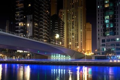 大城市迪拜的建筑景观