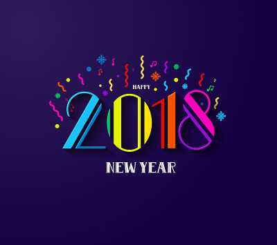 2018年圣诞和新年。